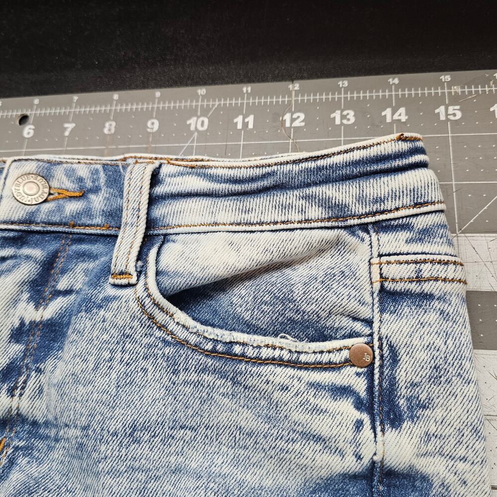 Judy Blue Wide Leg Jeans Women Size 3/26 Light Wash Denim Distressed JB88828 LT - Picture 8 of 13